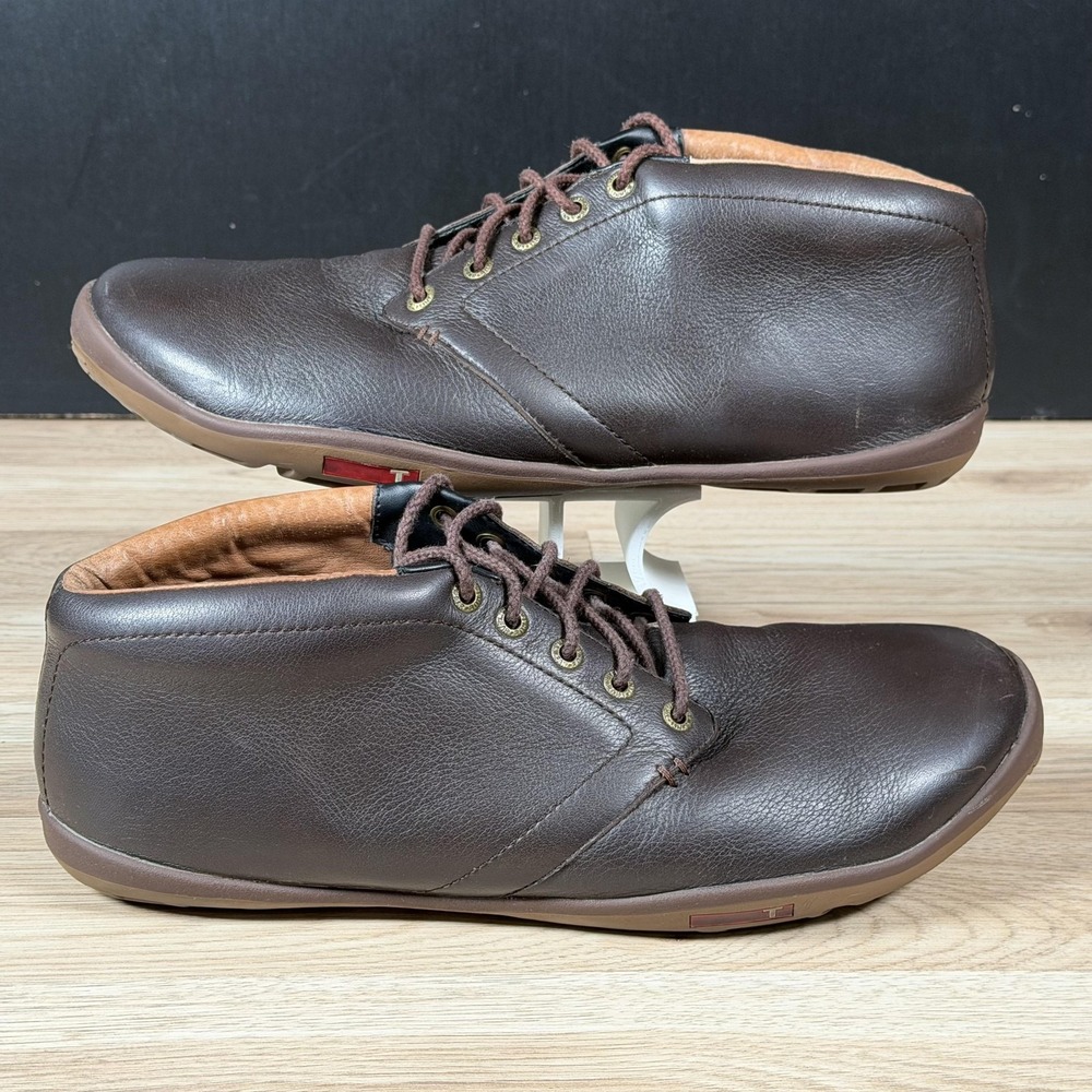 TRUE Linkswear True Chukka Golf Shoes Mens Size 12 Brown Leather Spikeless